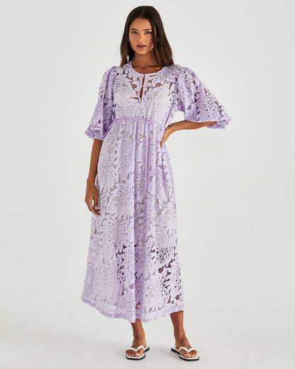 Hilde Lace Dress - Lilac