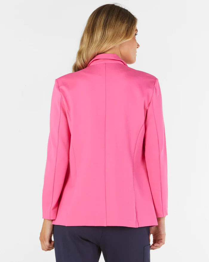 Portsea Blazer - Azalea Pink | Betty Basics | 
It doesn't get more classic than this versatile layering piece. We call it the Goldilocks of blazers: not too big, not too small and structured enough to wear over 