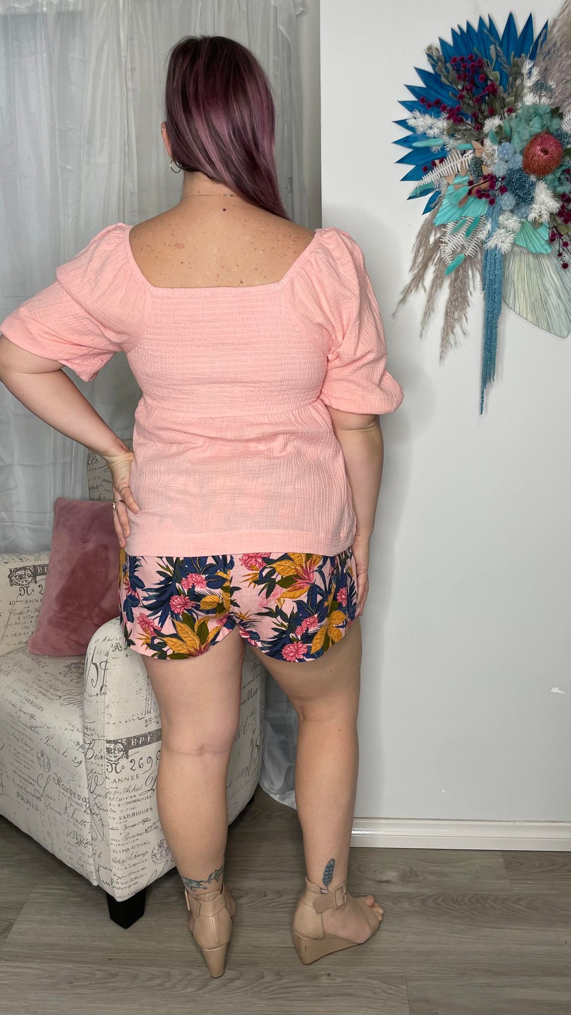Tilly Top - Peach - Ciao Bella Dresses