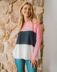 Ellen Oversized Knit - Pink | Label of Love |  
 
Cute meets comfort in the Ellen KnIt. Perfect for throwing over your fave jeans or knotting over your fave skirt
Features:

Relaxed oversized fit
Round neckline 