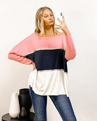 Ellen Oversized Knit - Pink | Label of Love |  
 
Cute meets comfort in the Ellen KnIt. Perfect for throwing over your fave jeans or knotting over your fave skirt
Features:

Relaxed oversized fit
Round neckline 