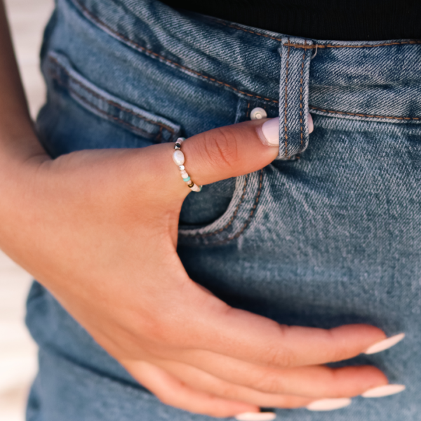 Compliment your boho outfit with this stunning beaded ring
Shop the Winnie Jewellery range HERE - Winnie Ring - Shoe Shu