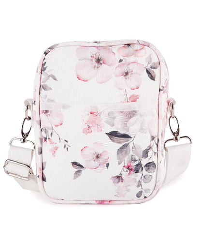 Canvas Cross Body Travel Bag - Water Floral - Ciao Bella Dresses