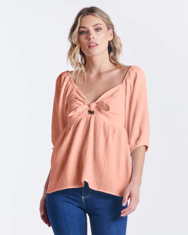 Tilly Top - Peach - Ciao Bella Dresses