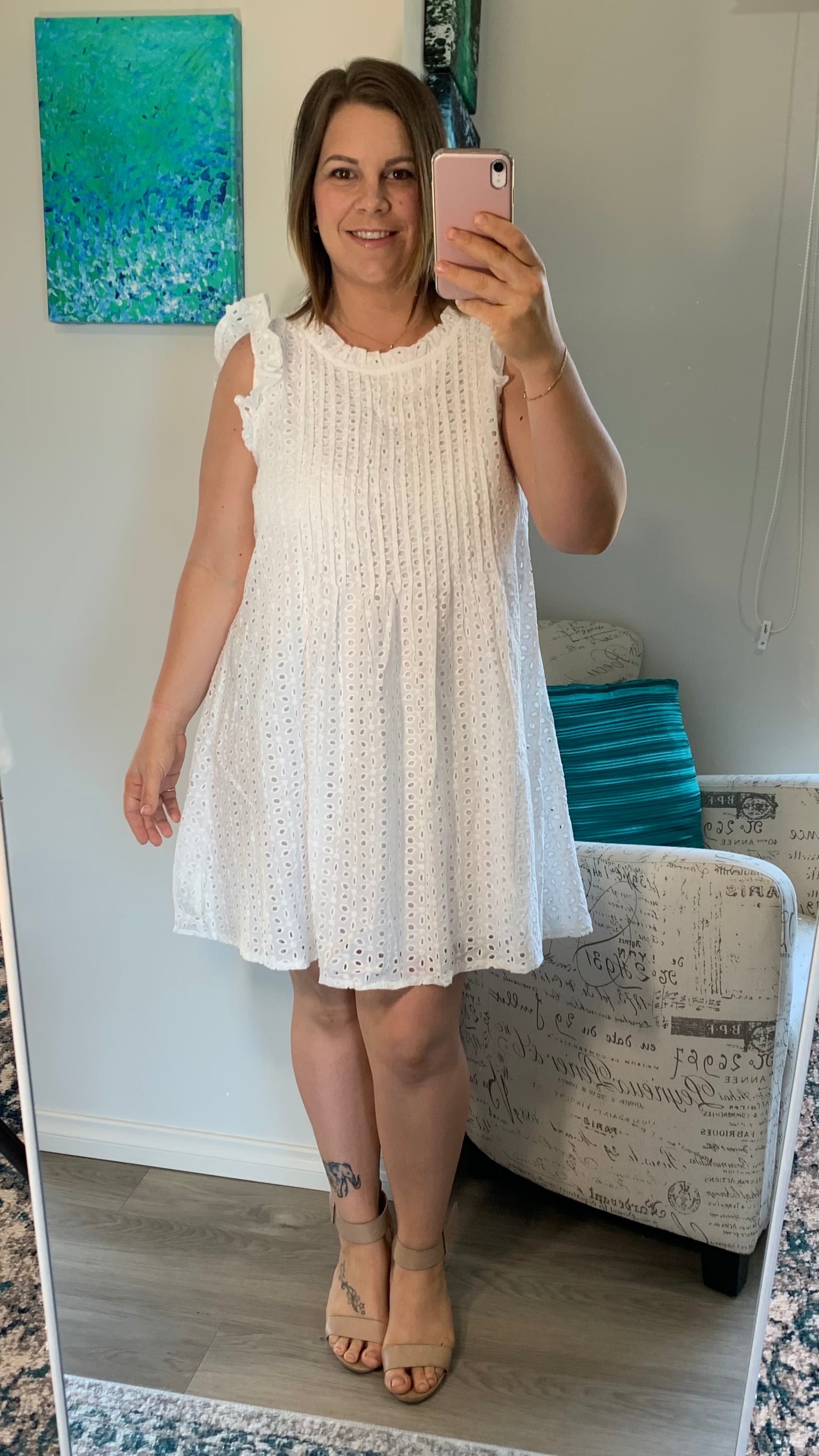 Brodie Dress - White - Ciao Bella Dresses