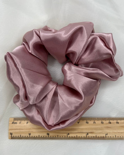 Sage + Stone Handmade Scrunchies - Satin Luxe - Coral - Ciao Bella Dresses