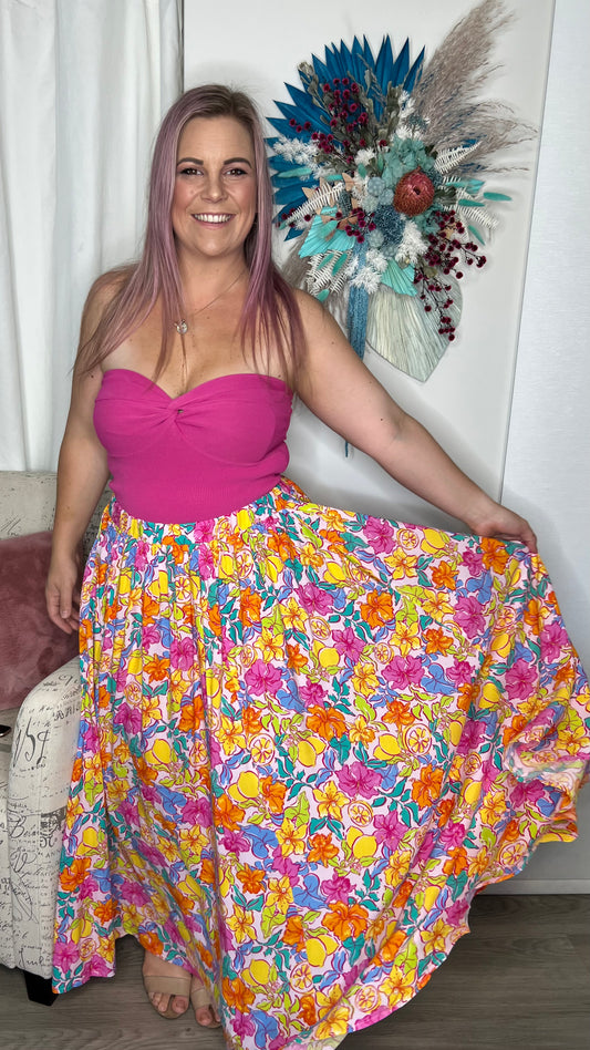 Leila Skirt - Spring Floral - Ciao Bella Dresses