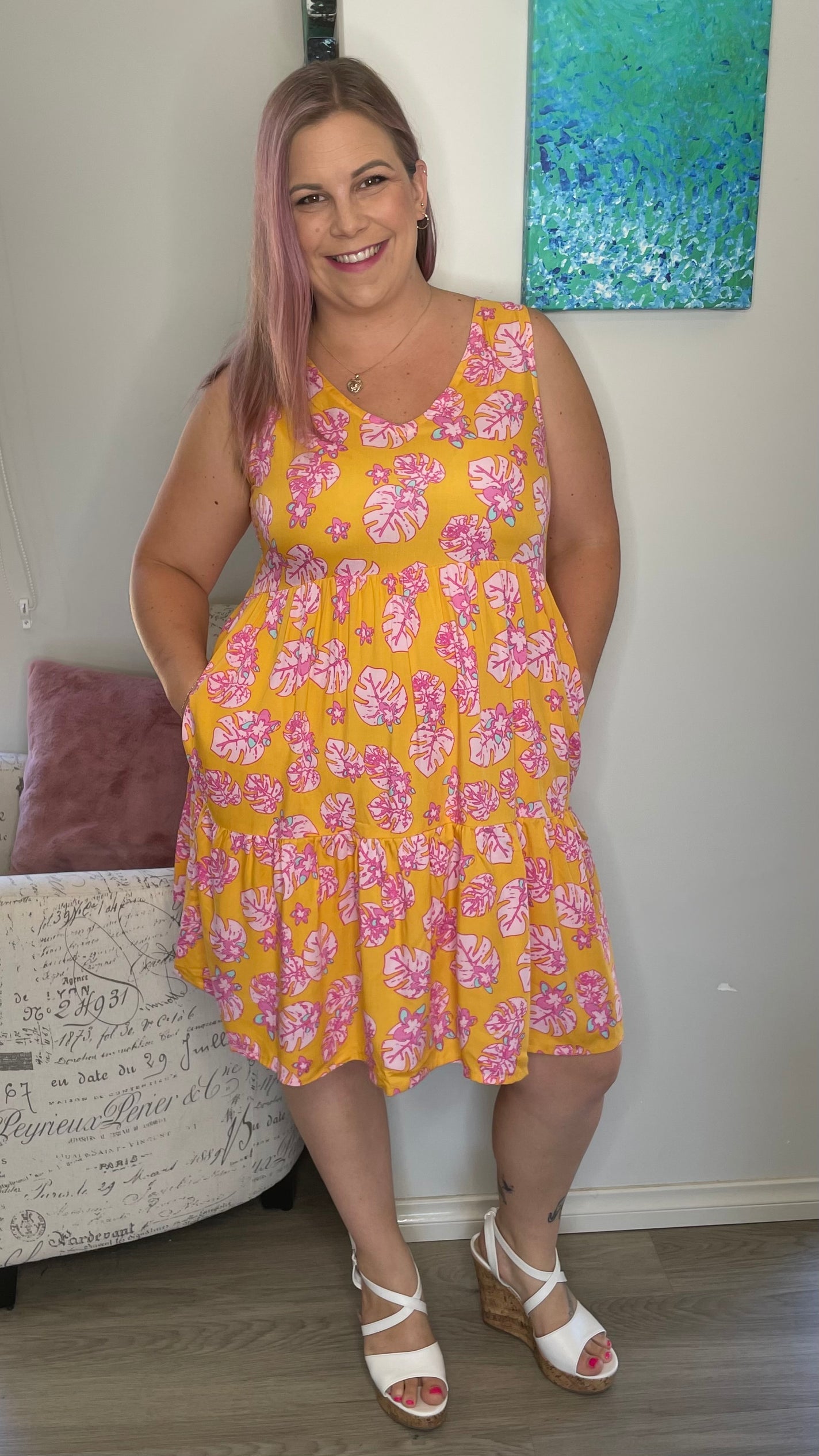 Tahlia Mini Sun Dress in Hummingbird - Ciao Bella Dresses