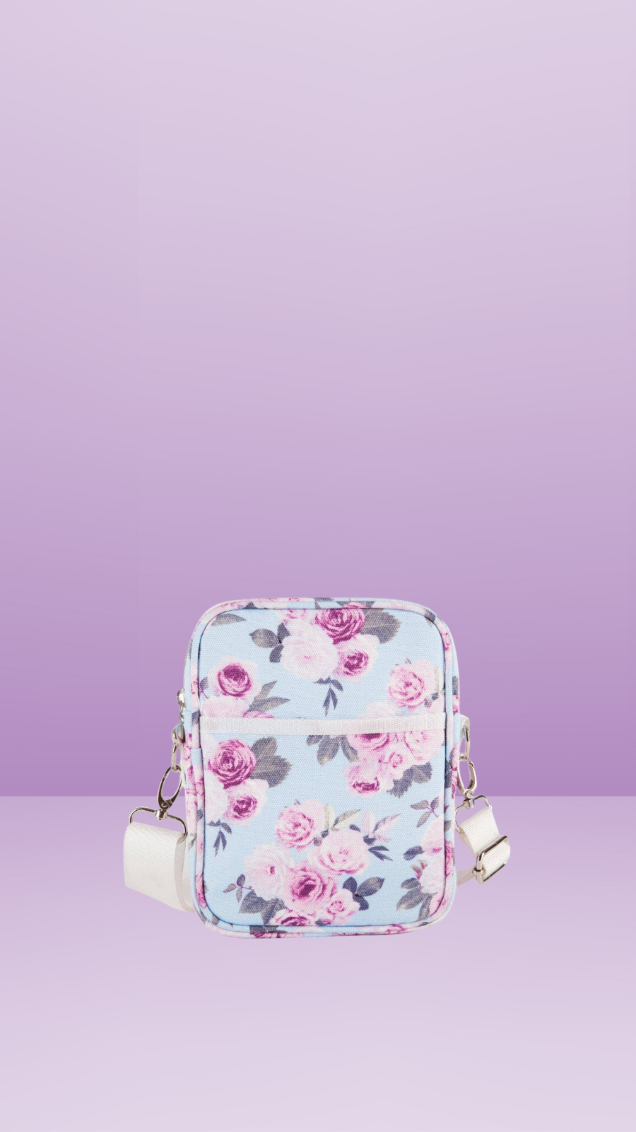 Canvas Cross Body Travel Bag - Icy Rose - Ciao Bella Dresses