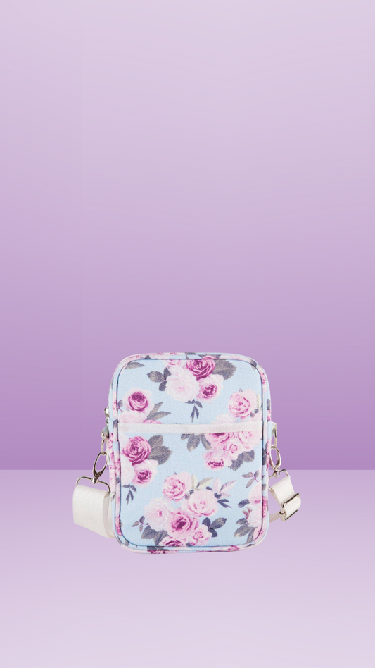 Canvas Cross Body Travel Bag - Icy Rose - Ciao Bella Dresses