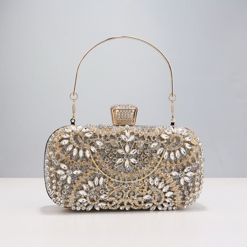 Myrtle Evening Bag: This stunning piece will bring together your evening outfit with it’s gorgeous pops of bling
Features:

Interchangeable handles / straps 
Solid handle, 1 x 38cm chai - Ciao Bella Dresses 