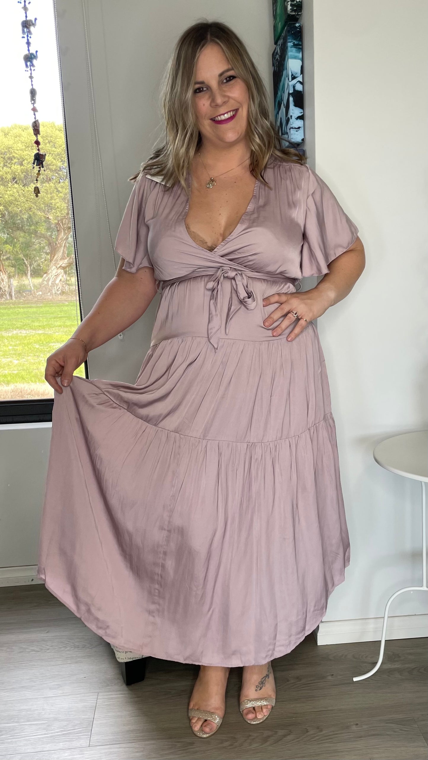 Temptress Dress - Blush - Ciao Bella Dresses