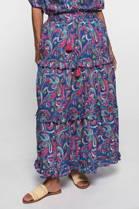 Fable Frill Skirt in Swirling Pink - Ciao Bella Dresses