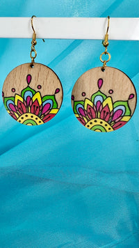 These beautiful pieces have been handmade in North Vietnam, with proceeds going towards educating children at Phu Ninh Children’s Home
Please take care when wearing  - Wooden Earrings - Handmade