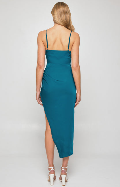 Haidee Dress - Blue Jade | Style State | This satin feel cocktail dress is the perfect addition to your next girls night or cocktail function

Zip up back
Adjustable straps
Choose size according to your bot