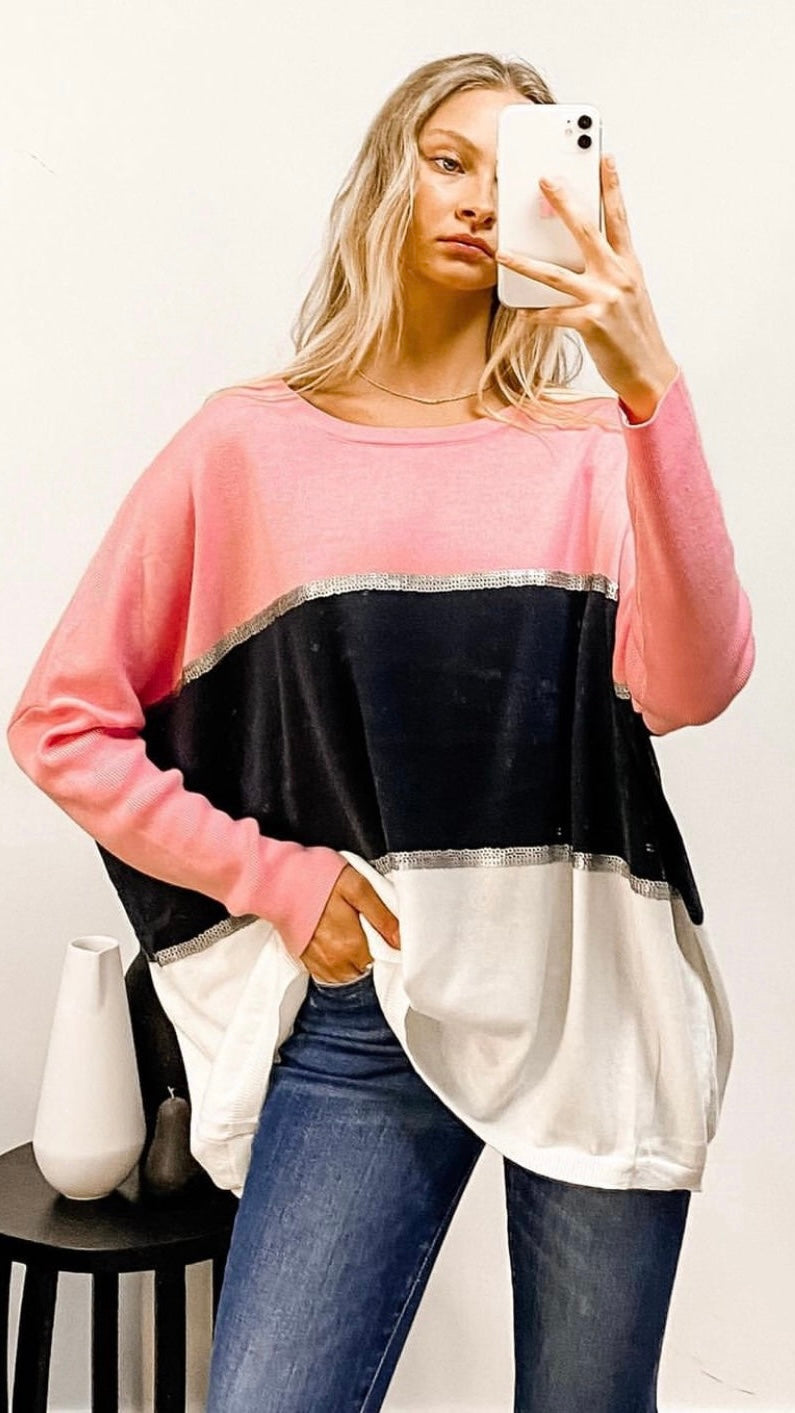 Ellen Oversized Knit - Pink | Label of Love |  
 
Cute meets comfort in the Ellen KnIt. Perfect for throwing over your fave jeans or knotting over your fave skirt
Features:

Relaxed oversized fit
Round neckline 