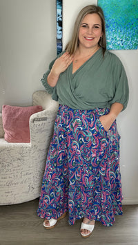 Fable Frill Skirt in Swirling Pink - Ciao Bella Dresses