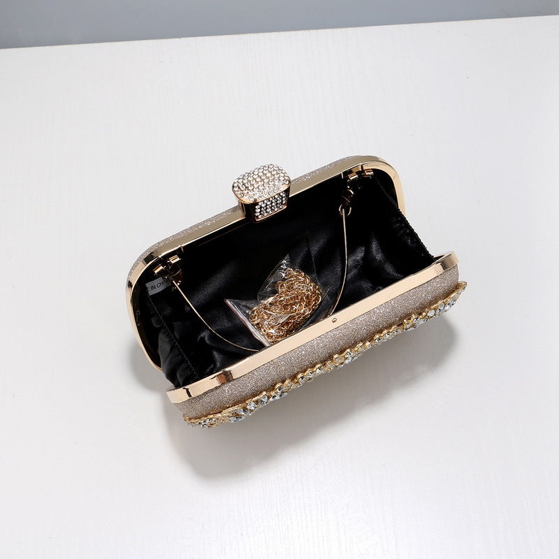 Myrtle Evening Bag: This stunning piece will bring together your evening outfit with it’s gorgeous pops of bling
Features:

Interchangeable handles / straps 
Solid handle, 1 x 38cm chai - Ciao Bella Dresses - Ciao Bella Dresses