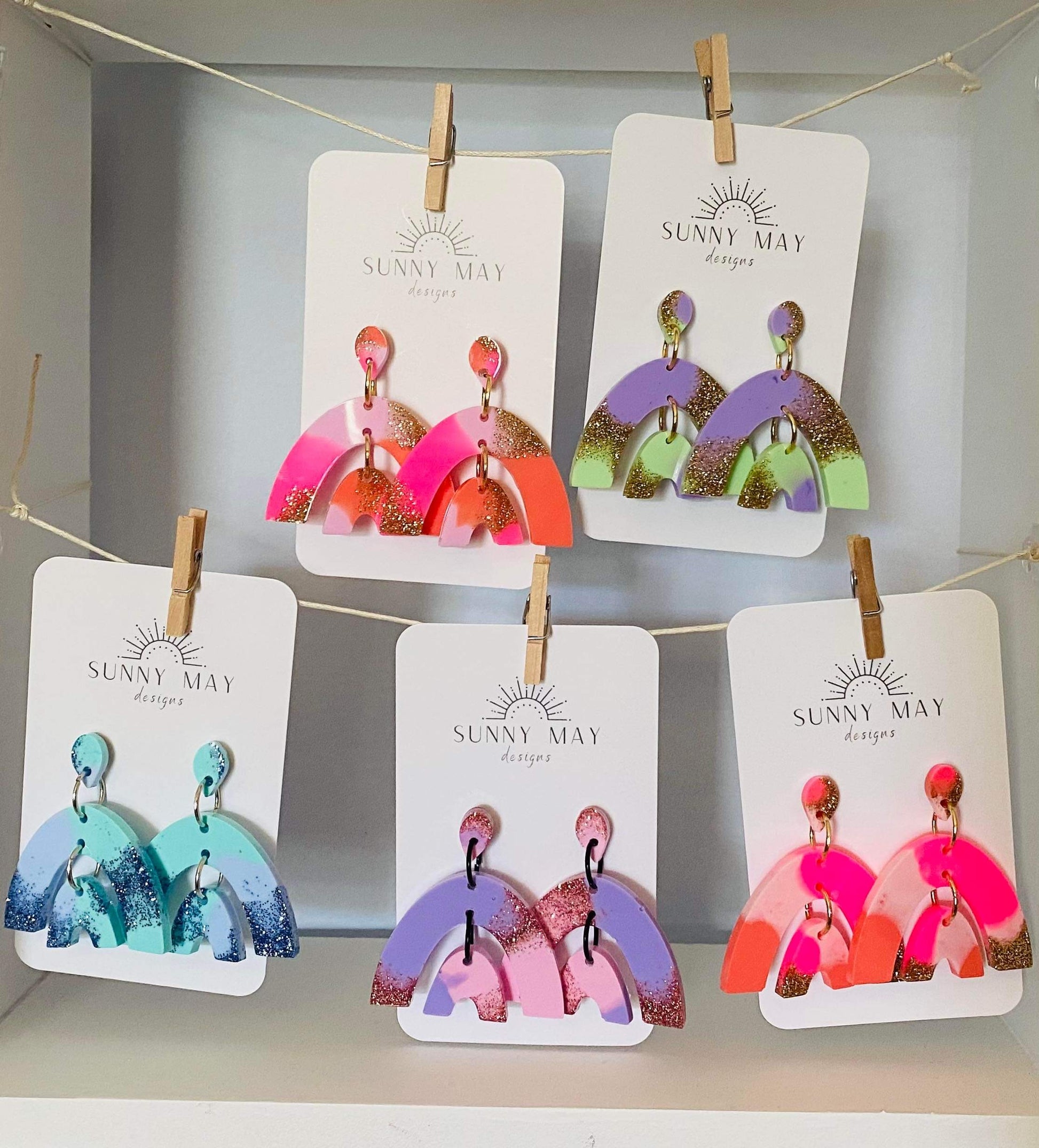 Sunny May Earrings - Happy Rainbows - Ciao Bella Dresses