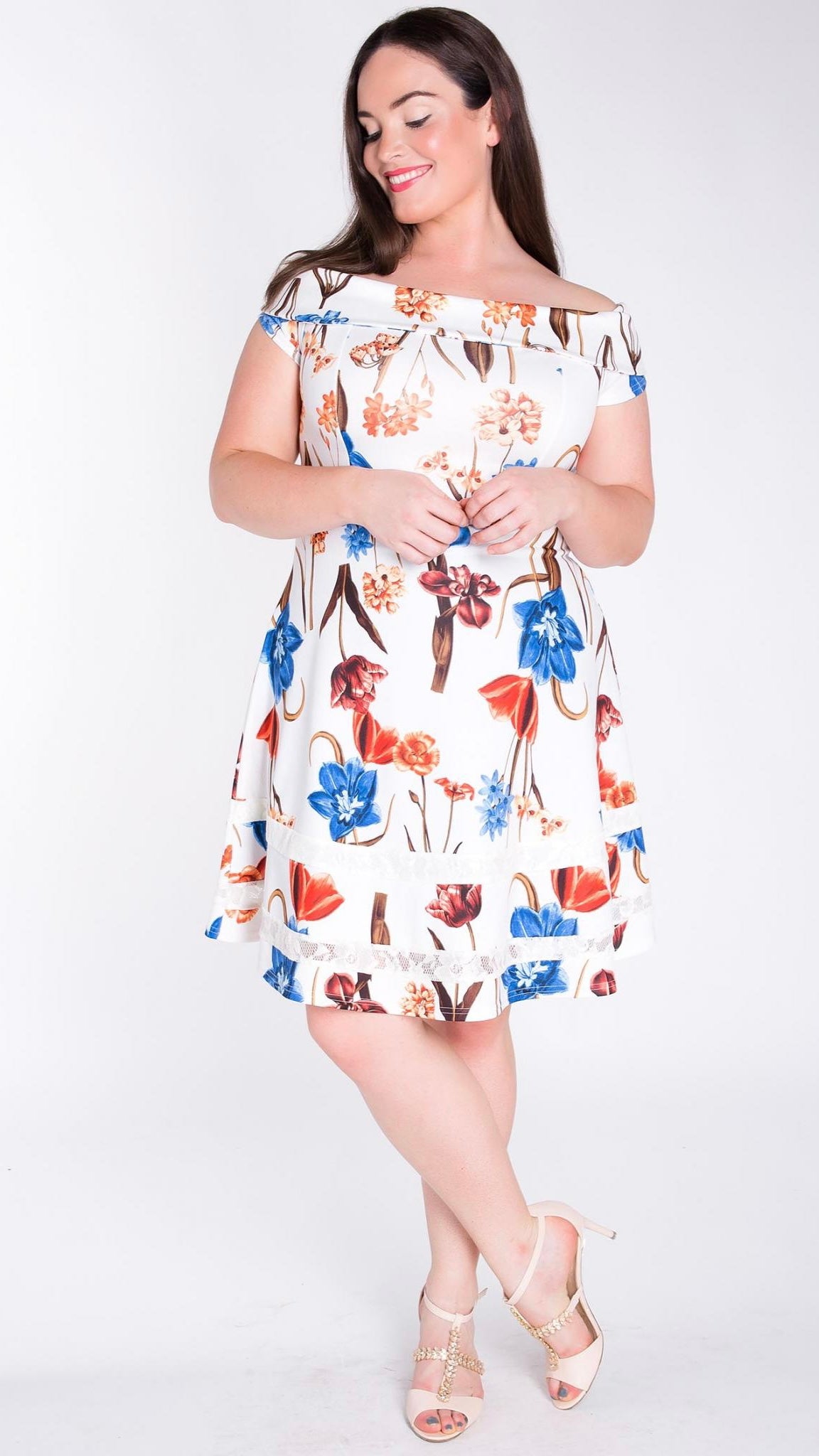 Rayna Floral Fit & Flare Dress - Ciao Bella Dresses
