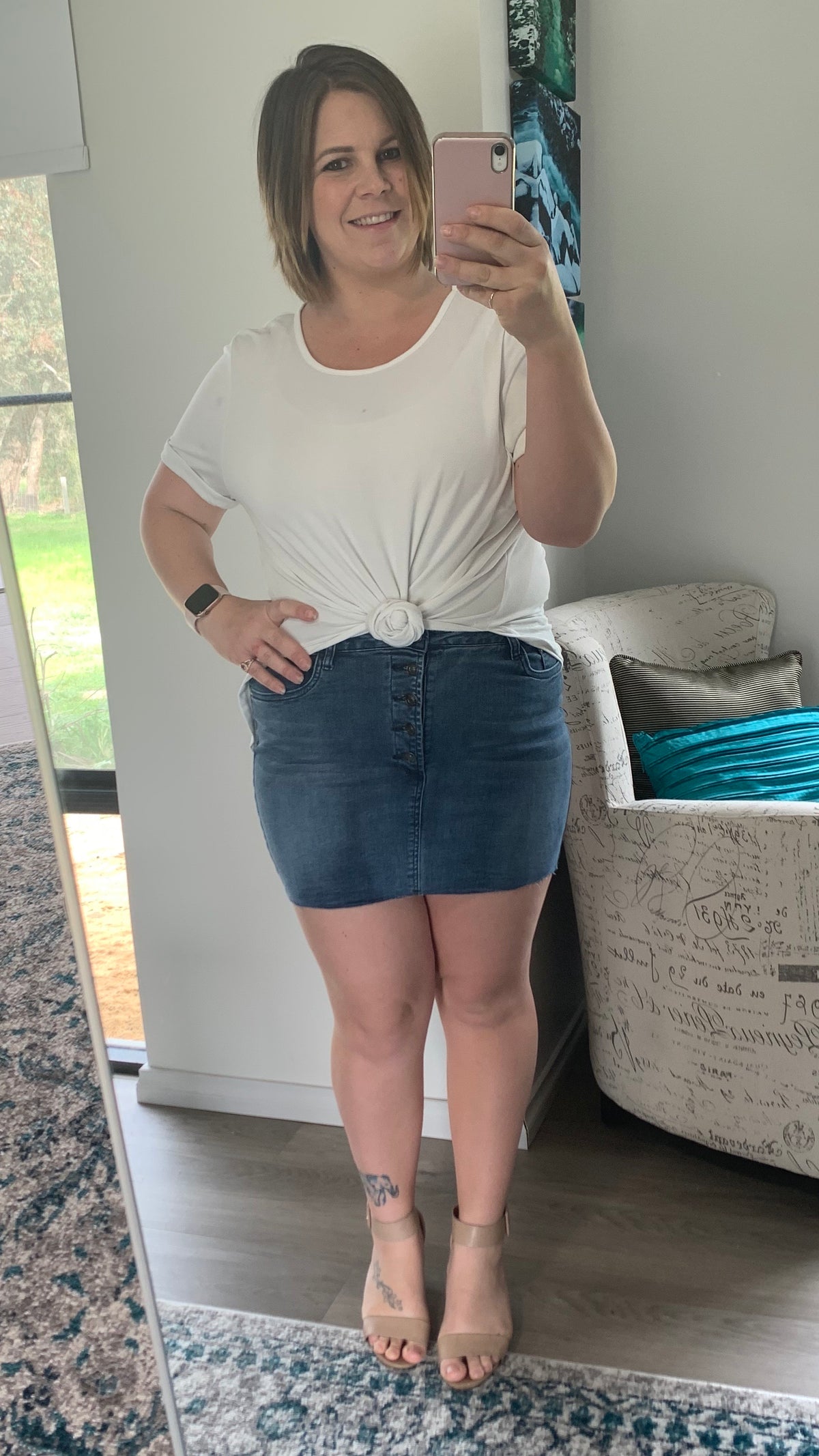 Expo Denim Skirt - Ciao Bella Dresses