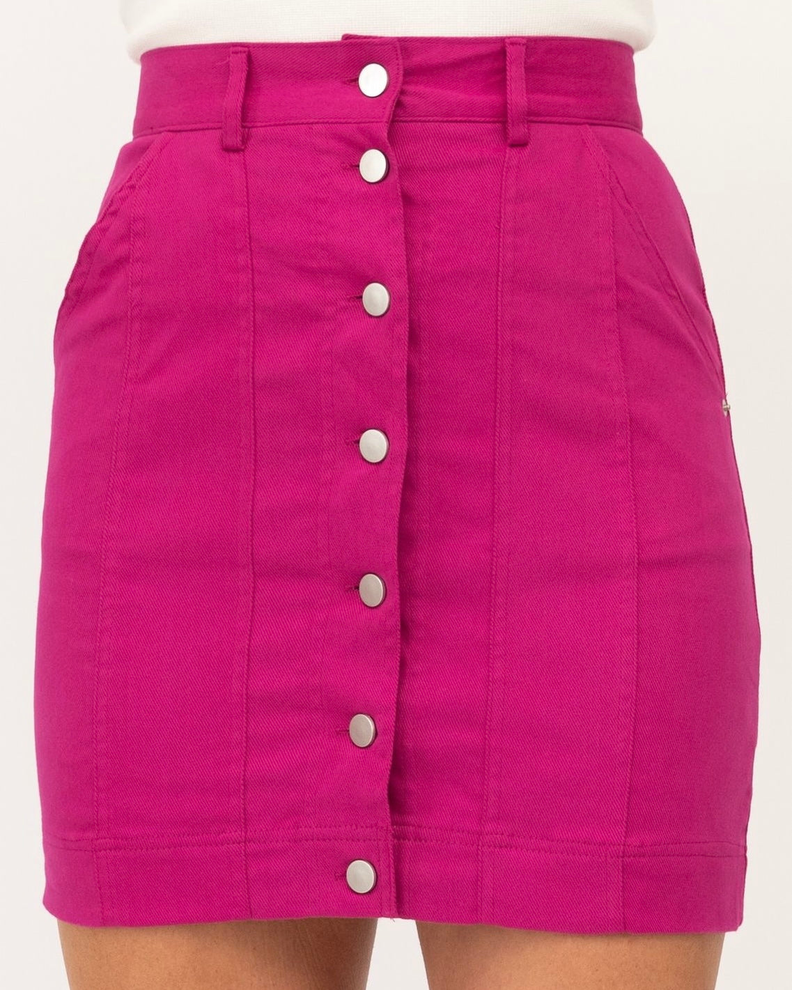 Pink denim skirt outlet australia