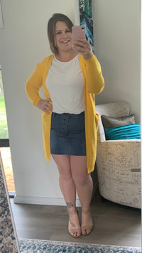 Expo Denim Skirt - Ciao Bella Dresses