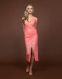 Lustre Dress - Coral - Ciao Bella Dresses