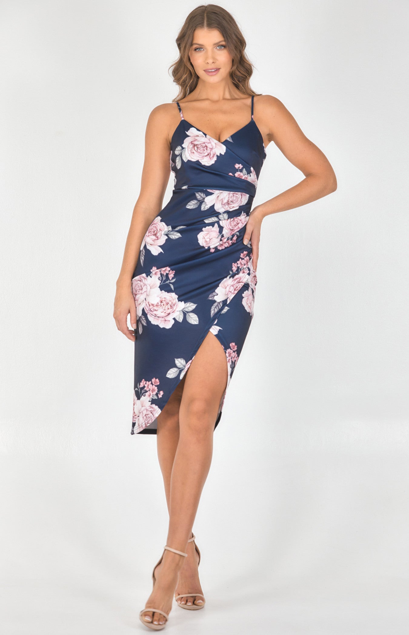 Elyse Dress - Navy Floral - Ciao Bella Dresses