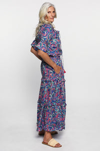 Fable Frill Skirt in Swirling Pink - Ciao Bella Dresses