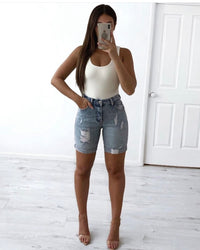 Margie Denim Shorts - Ciao Bella Dresses