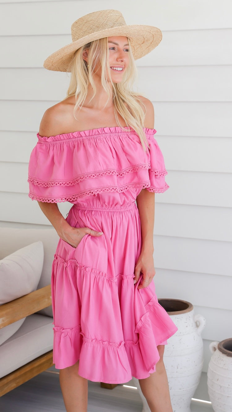 Sahara Dress: The Sahara Dress is an effortless way to look amazing, with a super comfy throw on and go style. Dress it up or down, wear it on or off the shoulder, add a belt and  - Ciao Bella Dresses 