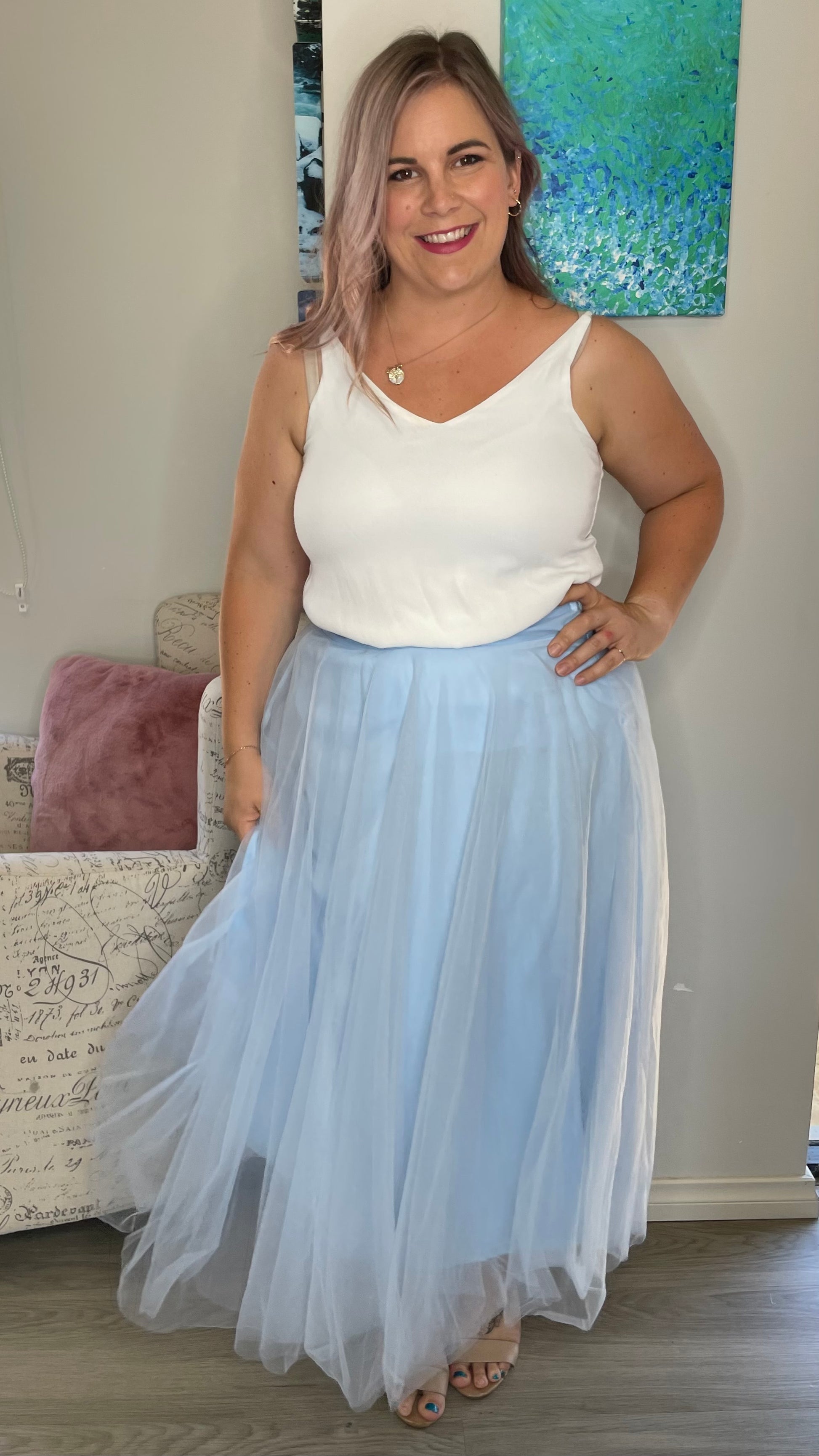 Peaches Fairy Skirt - Baby Blue - Ciao Bella Dresses
