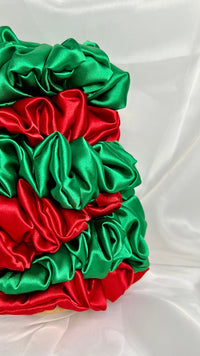 Sage + Stone Handmade Scrunchies - Christmas Lush | Sage + Stone | Hand made in Bunbury WA by Sage + Stone, these beautiful pieces will brighten up your outfit - wear them year round or during our favourite time of year with your Ch