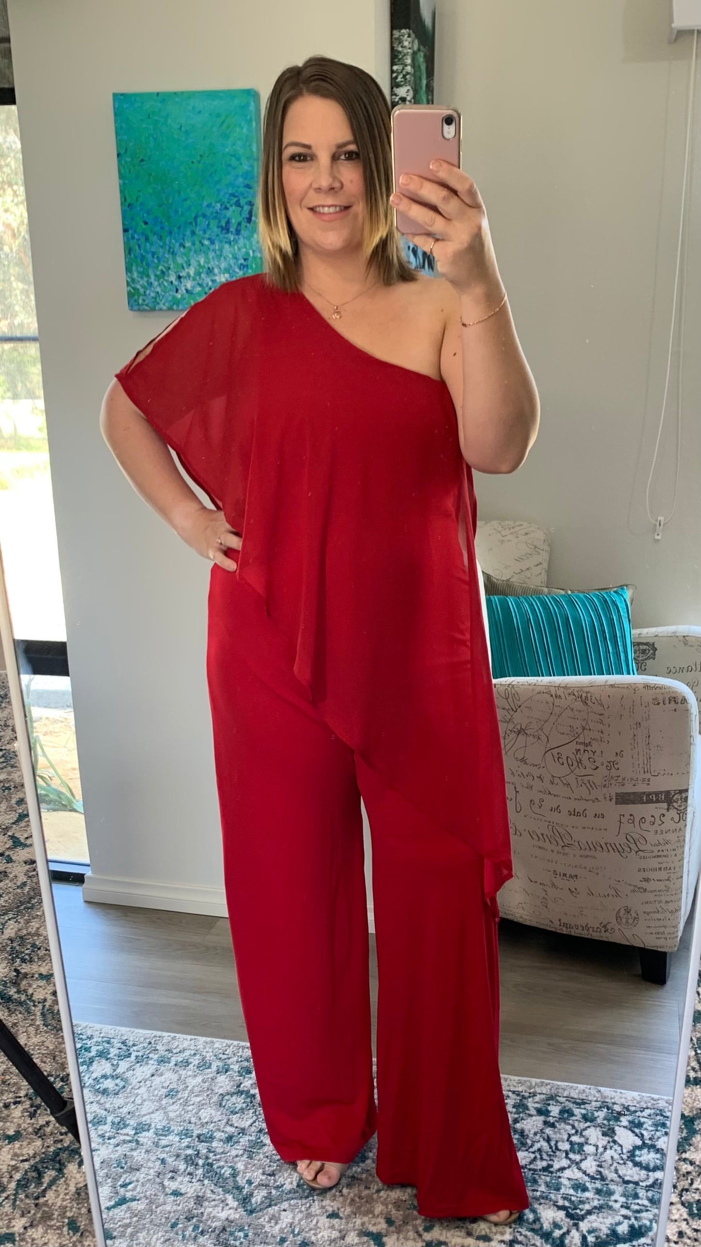Stephanie Jumpsuit - Red - Ciao Bella Dresses