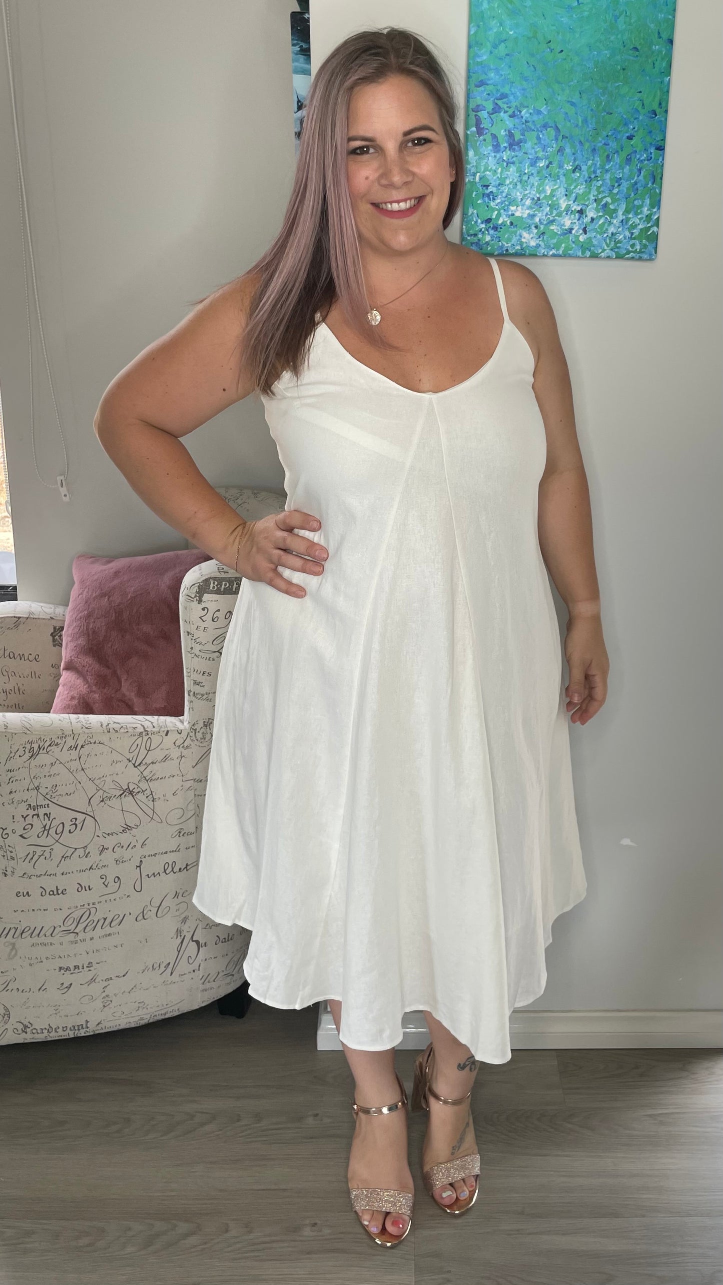 Kelsey Dress - White - Ciao Bella Dresses