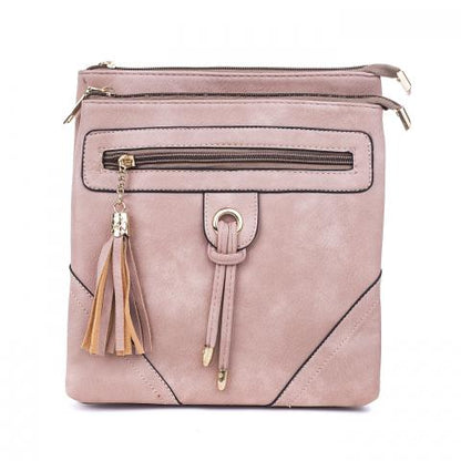 Crossbody Bag - Medium Tassel - Blush: A spot for everything! This bag has pockets everywhere
Features:

3 functional zip pouches
1 open pouch compartment
Tassel features
Removable, adjustable crossbody s - Ciao Bella Dresses