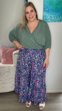 Fable Frill Skirt in Swirling Pink - Ciao Bella Dresses